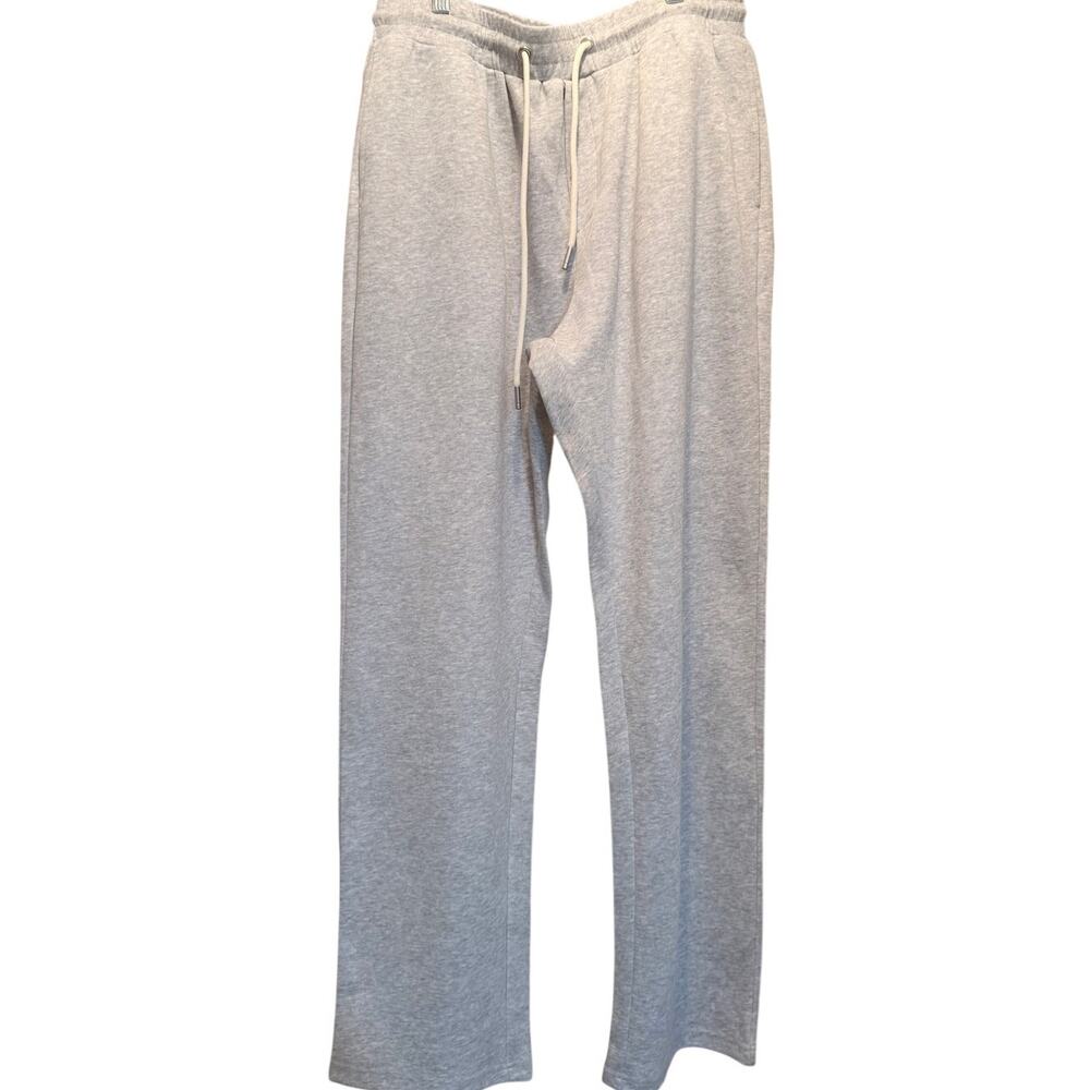 NWT Men's Relaxed /Straight Leg Open Bottom Joggers Floral Gray Size 3XL